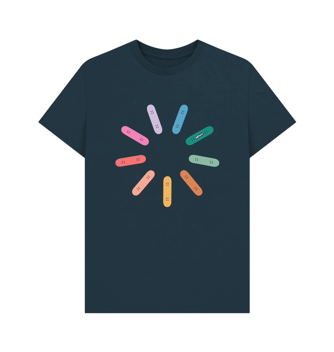Denim Blue Printed T-shirt