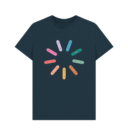Denim Blue Printed T-shirt