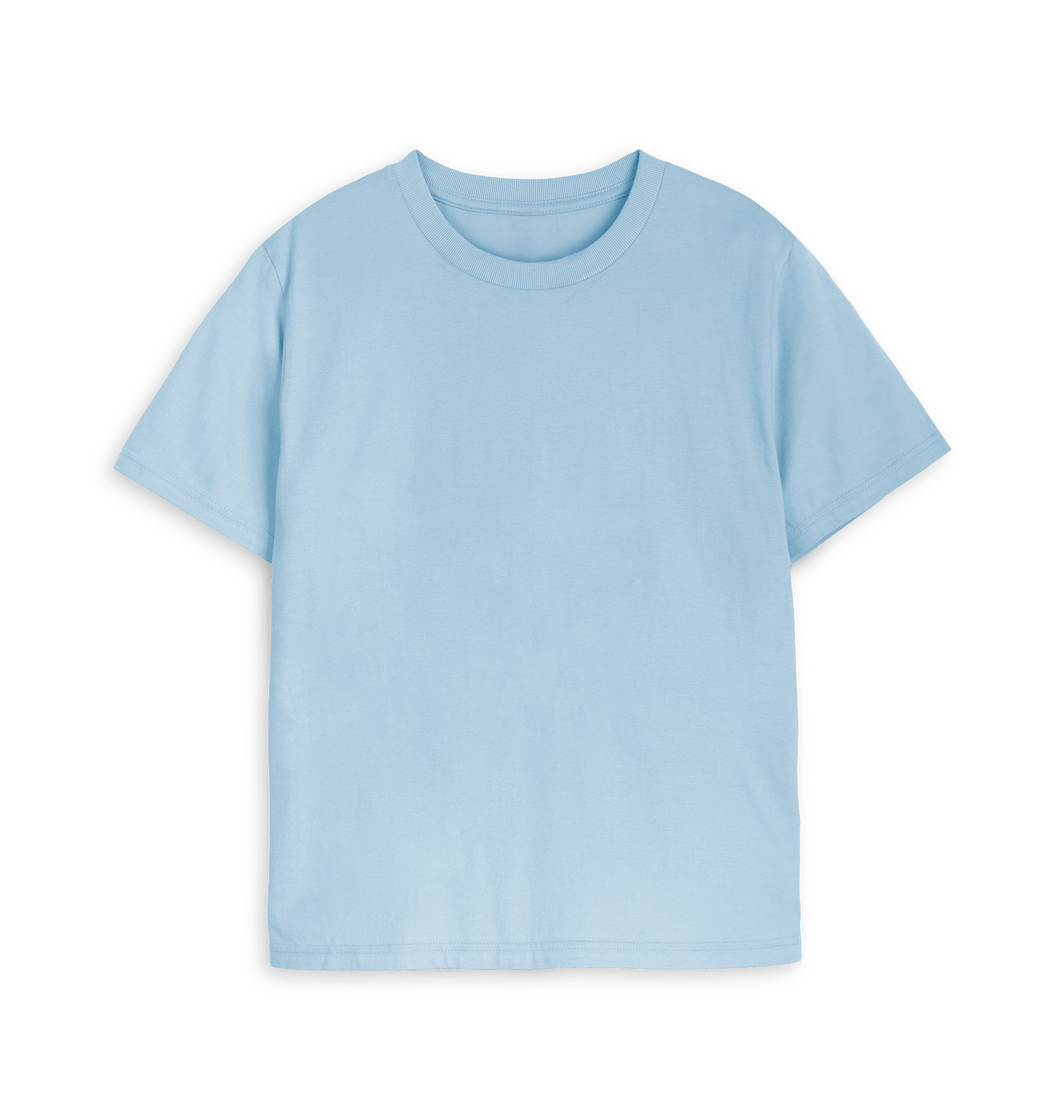 Milky Blue Printed T-shirt Front