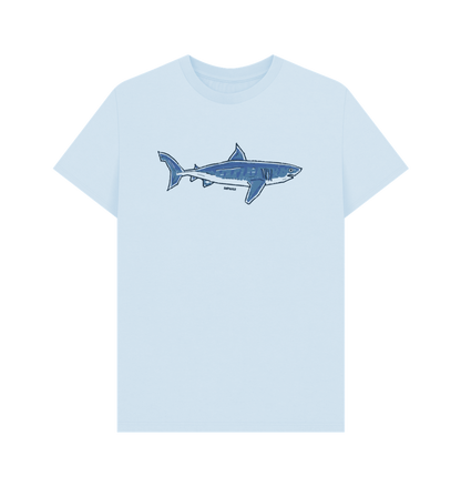 Sky Blue Printed T-shirt