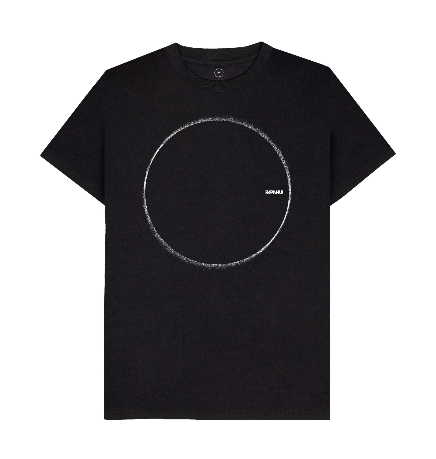 Black Recycled Printed T-Shirt Front