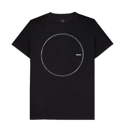 Black Recycled Printed T-Shirt Front