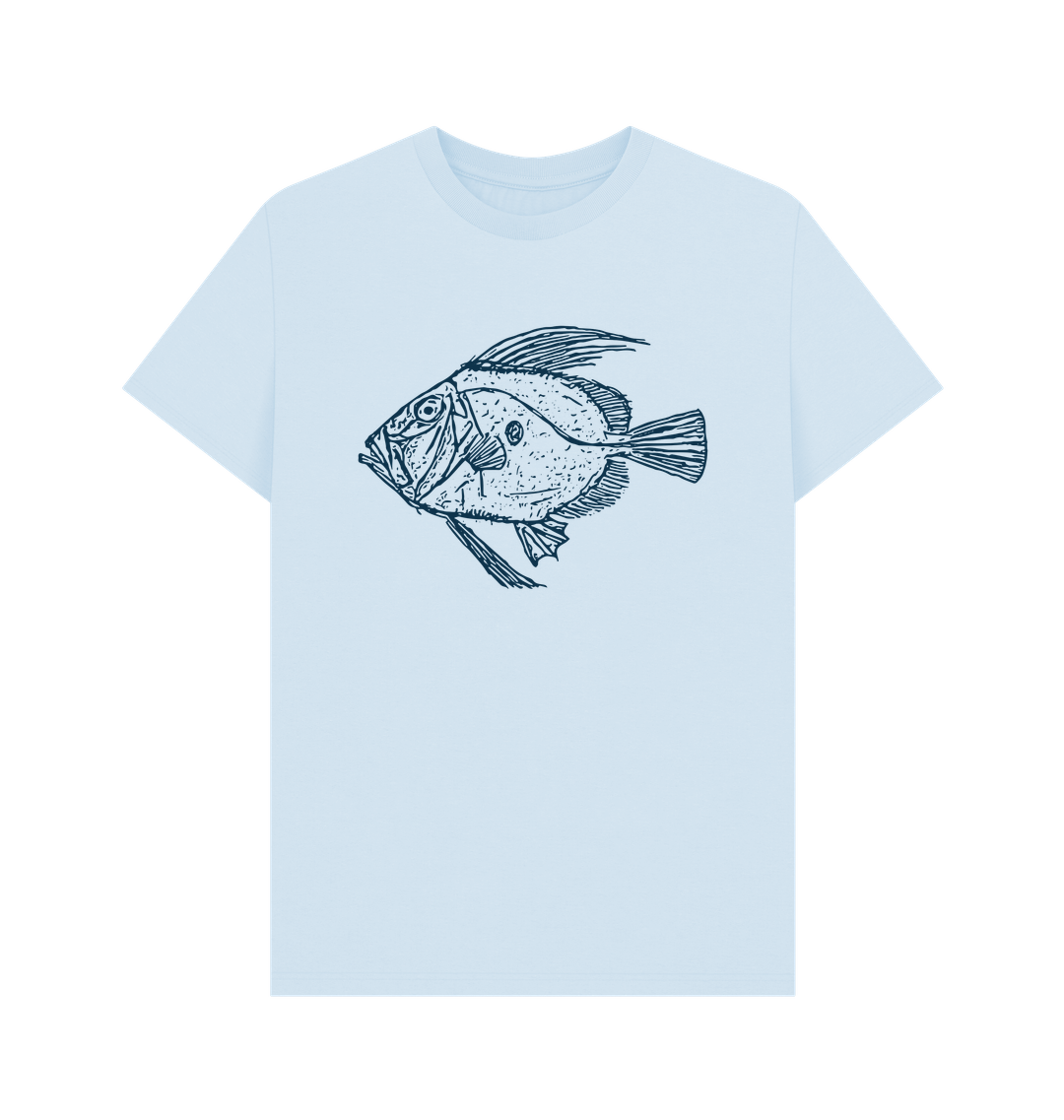 Sky Blue Printed T-shirt