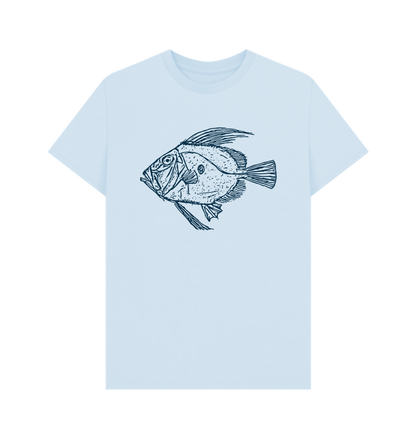 Sky Blue Printed T-shirt