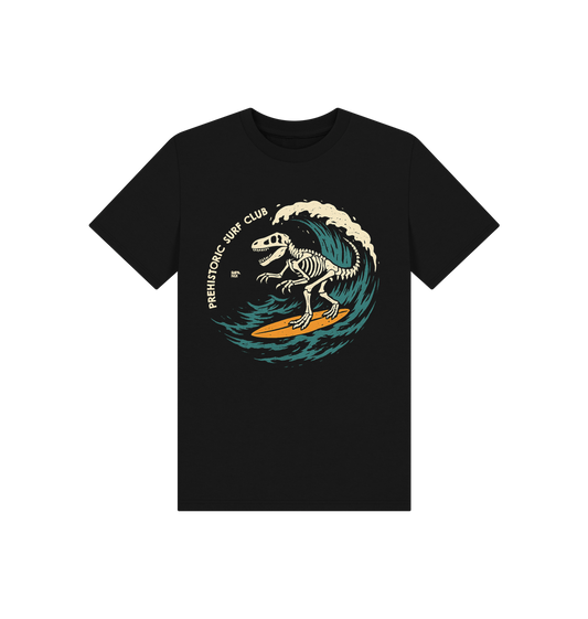 Black Printed Kids T-Shirt Front