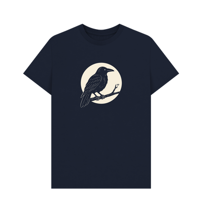 Navy Blue Printed T-shirt Front