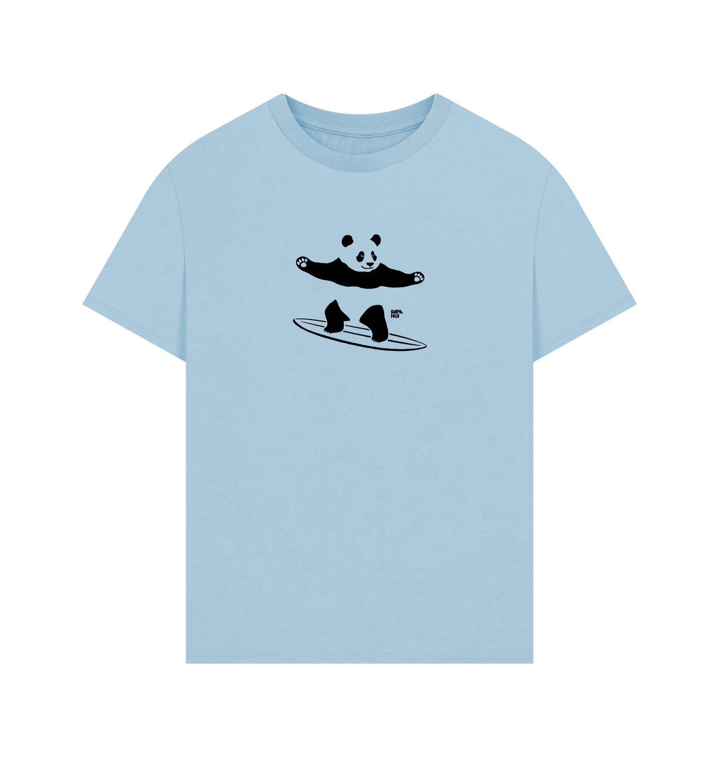 Milky Blue Printed T-shirt Front