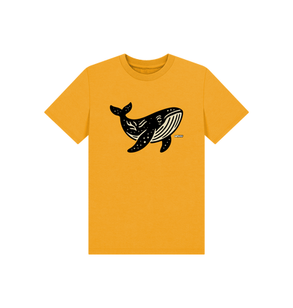 Mustard Printed Kids T-Shirt Front