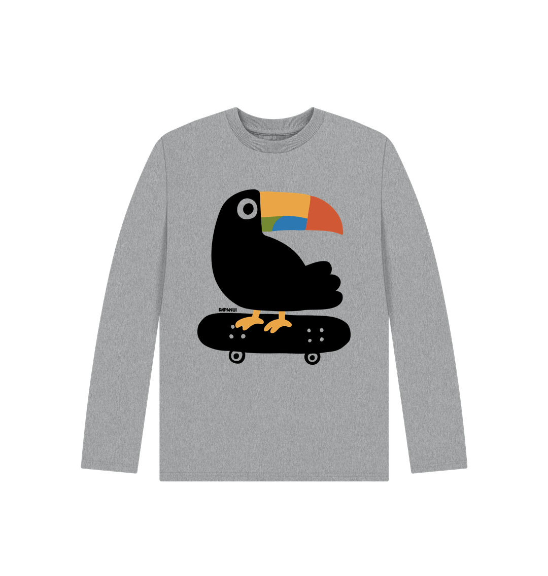 Athletic Grey Printed Kids T-Shirt Front