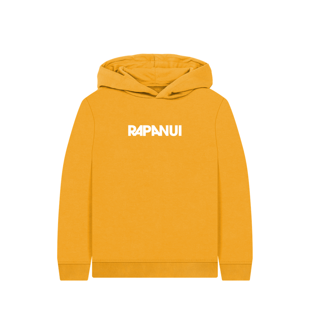 Mustard Printed Kids Hoodie