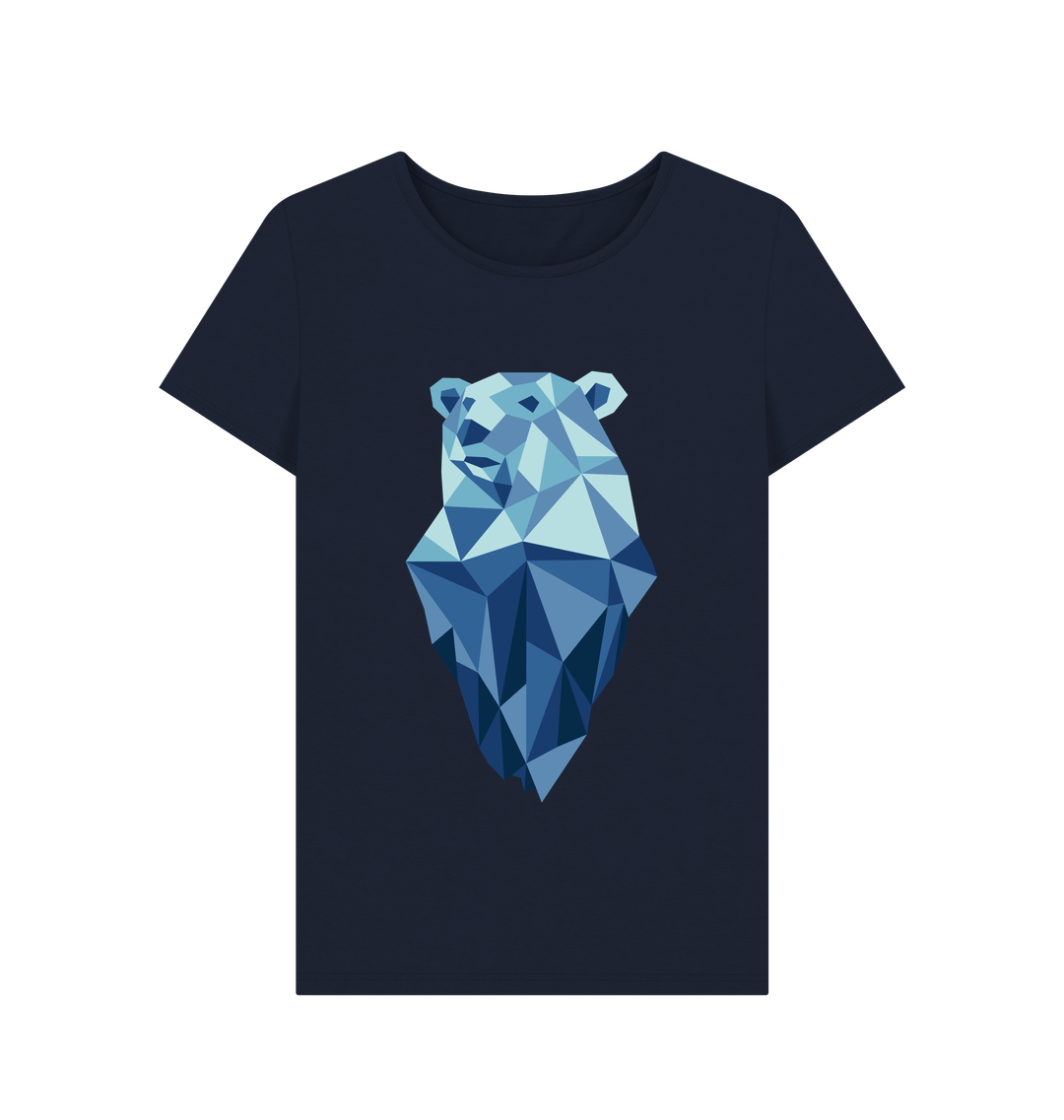 Navy Blue Printed T-shirt Front
