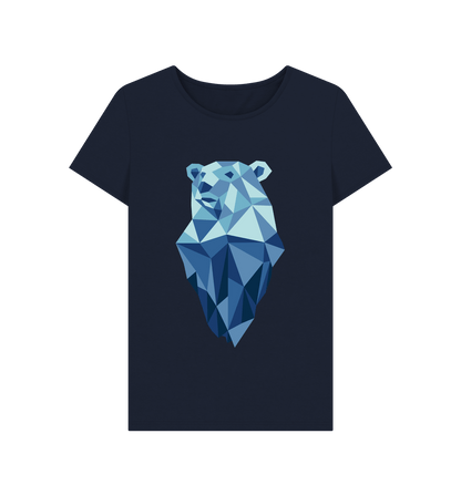 Navy Blue Printed T-shirt Front