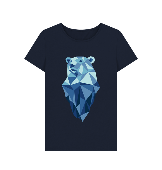 Navy Blue Printed T-shirt Front