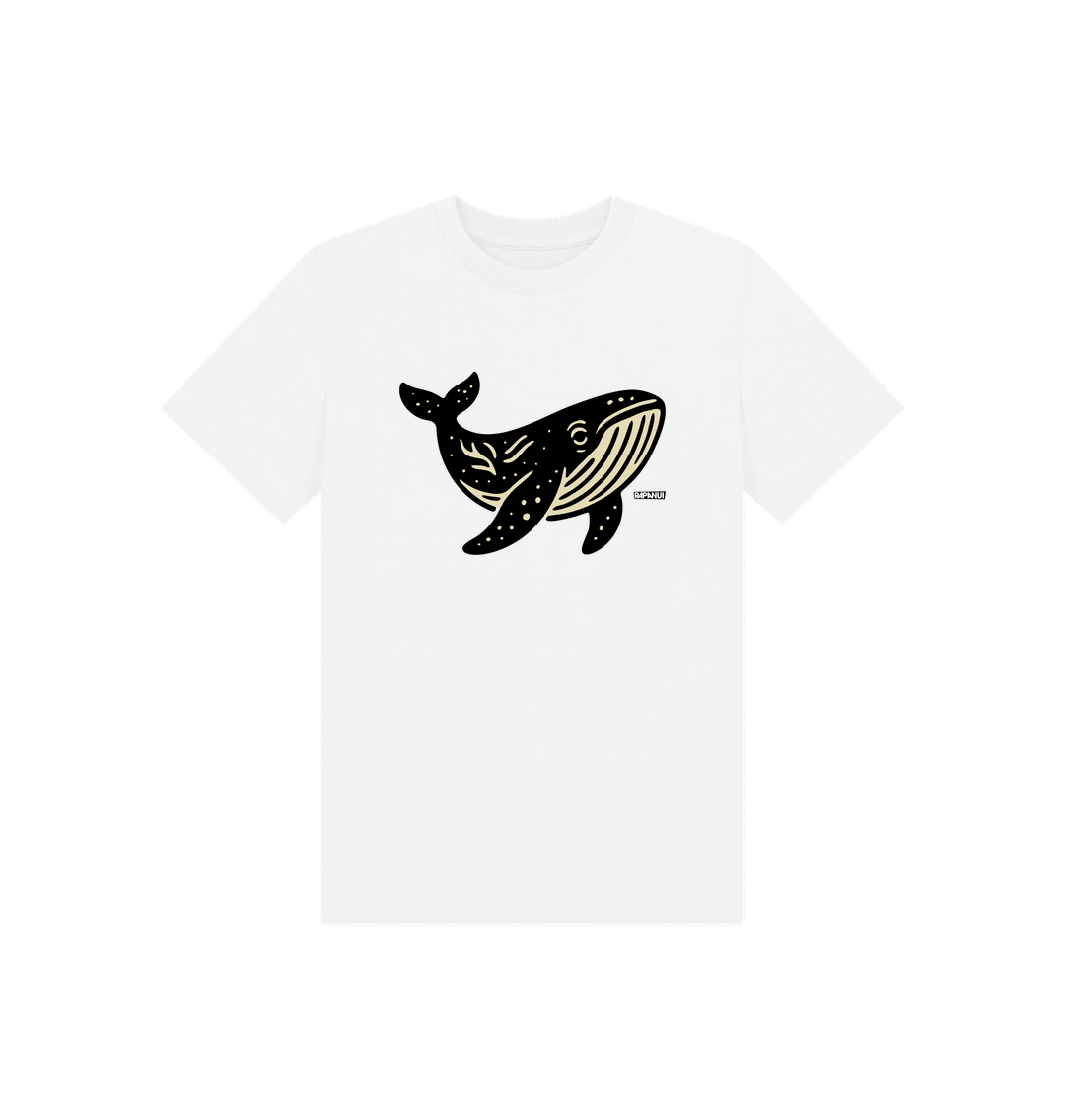White Printed Kids T-Shirt Front