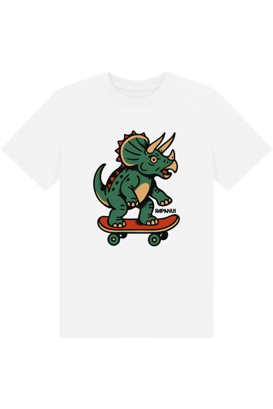 White Printed Kids T-Shirt