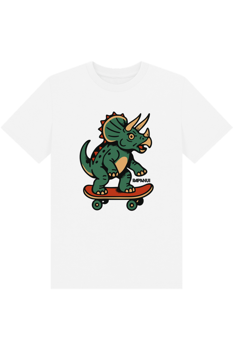 White Printed Kids T-Shirt