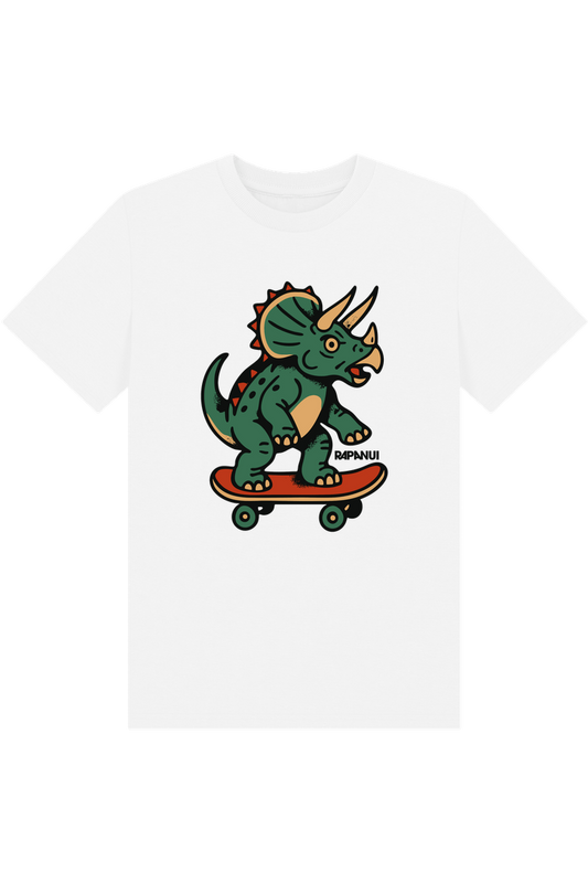White Printed Kids T-Shirt