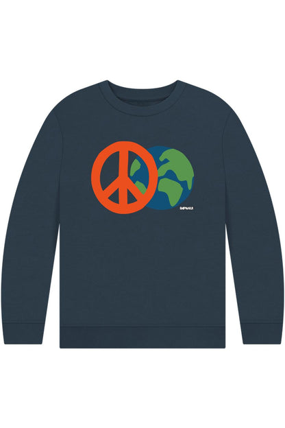 Navy Blue Printed Kids Jumper