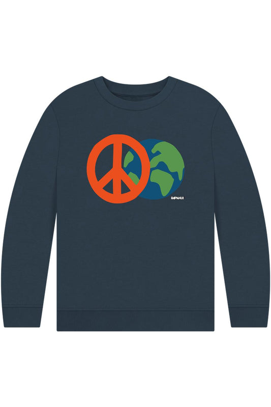 Navy Blue Printed Kids Jumper