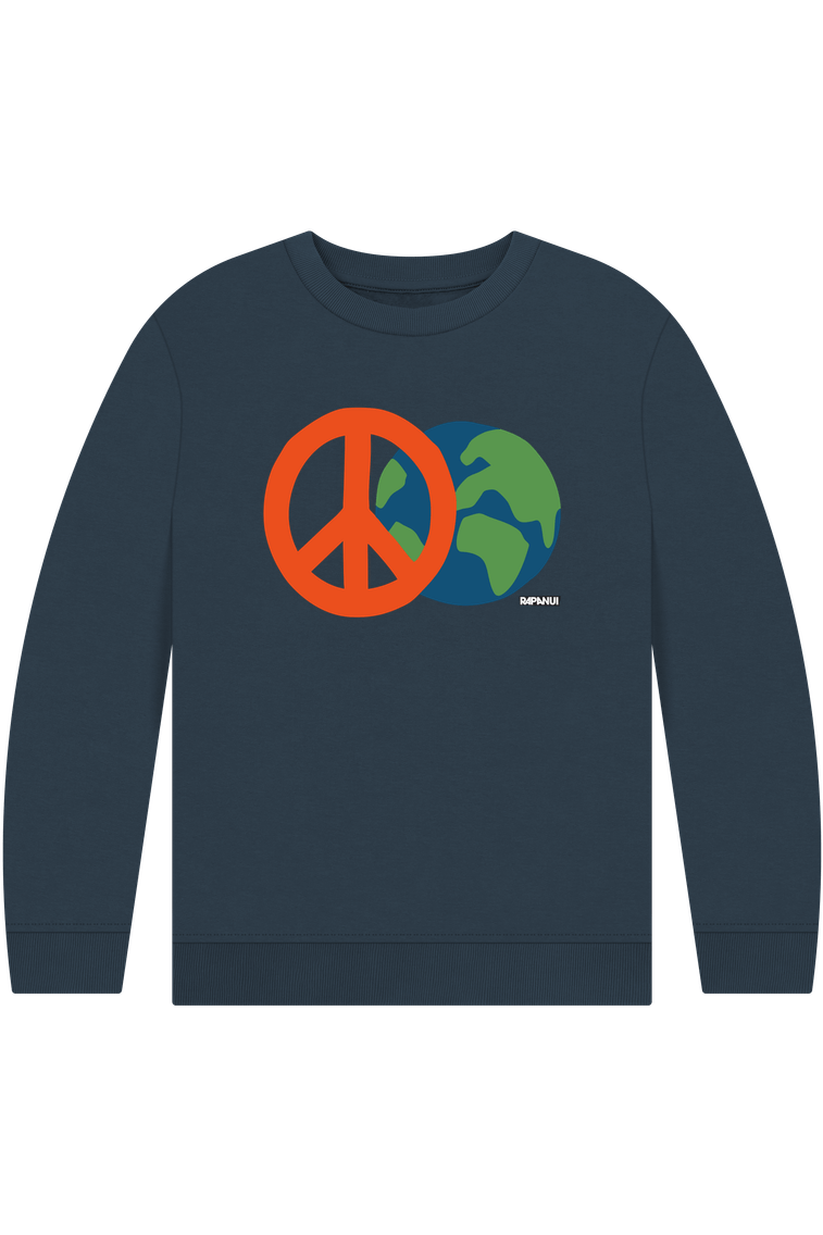 Navy Blue Printed Kids Jumper