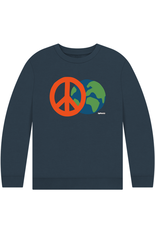 Navy Blue Printed Kids Jumper