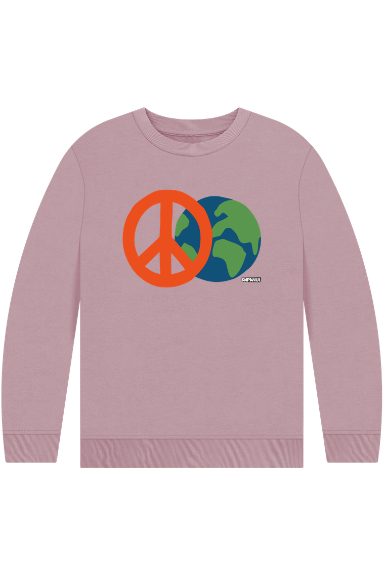 Mauve Printed Kids Jumper