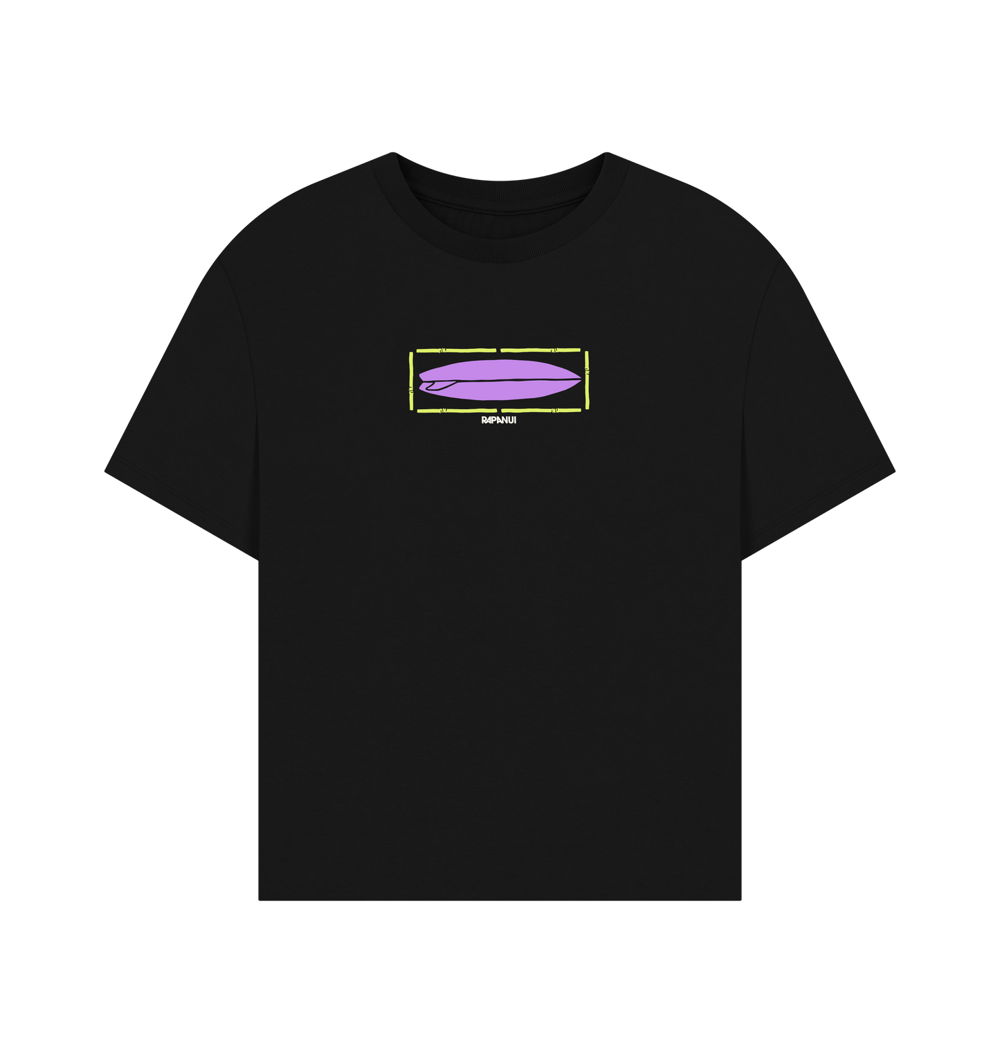 Black Printed T-shirt Front