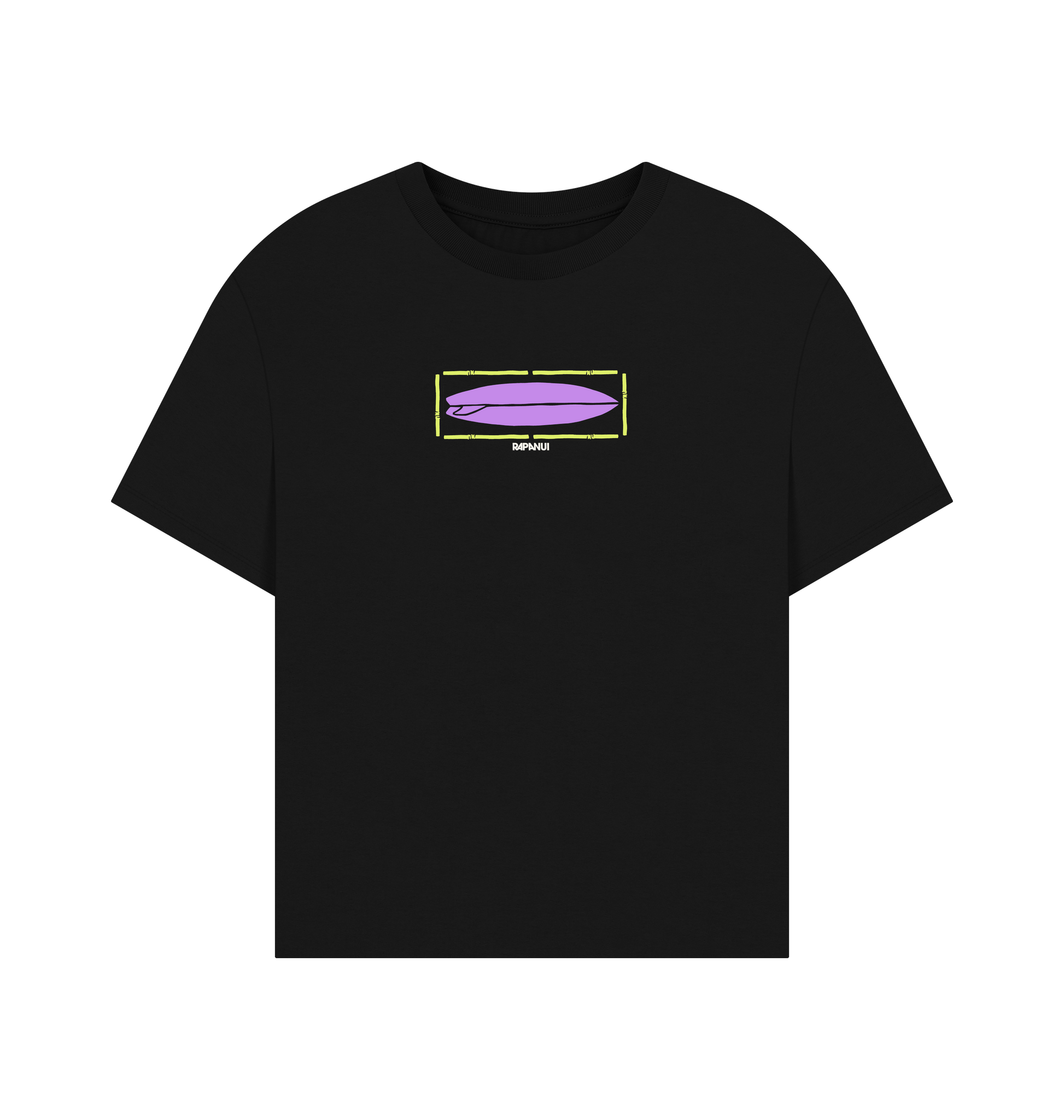 Black Printed T-shirt Front