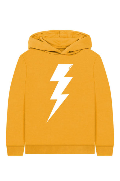 Mustard Printed Kids Hoodie