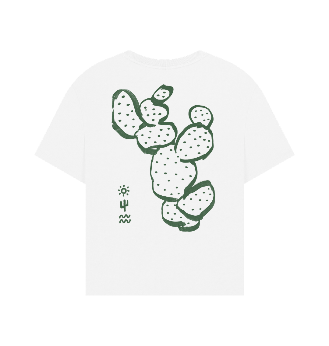 White Printed T-shirt Back