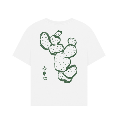 White Printed T-shirt Back
