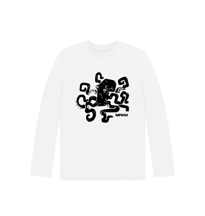 White Printed Kids T-Shirt Front