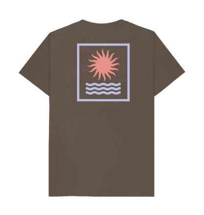 Chocolate Printed T-shirt Back