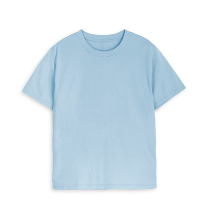 Milky Blue Printed T-shirt Front