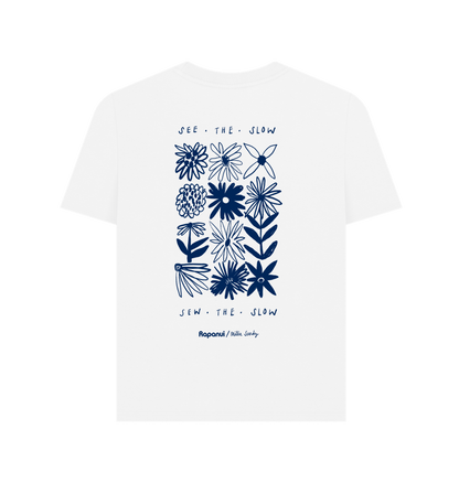 White Printed T-shirt Back