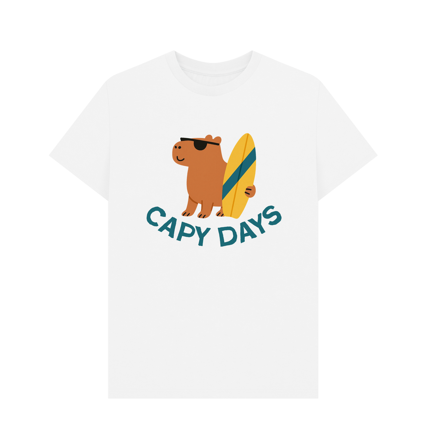 White Printed T-shirt Front
