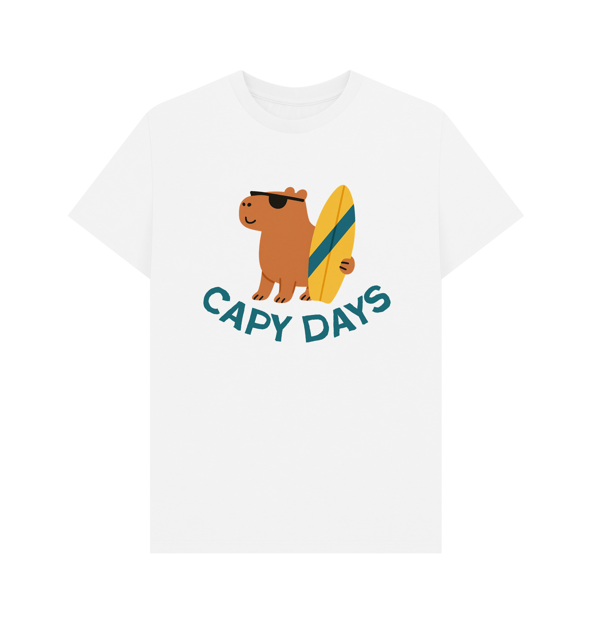 White Printed T-shirt Front
