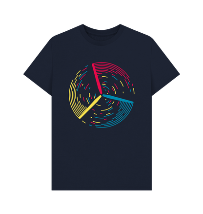 Navy Blue Printed T-shirt Front