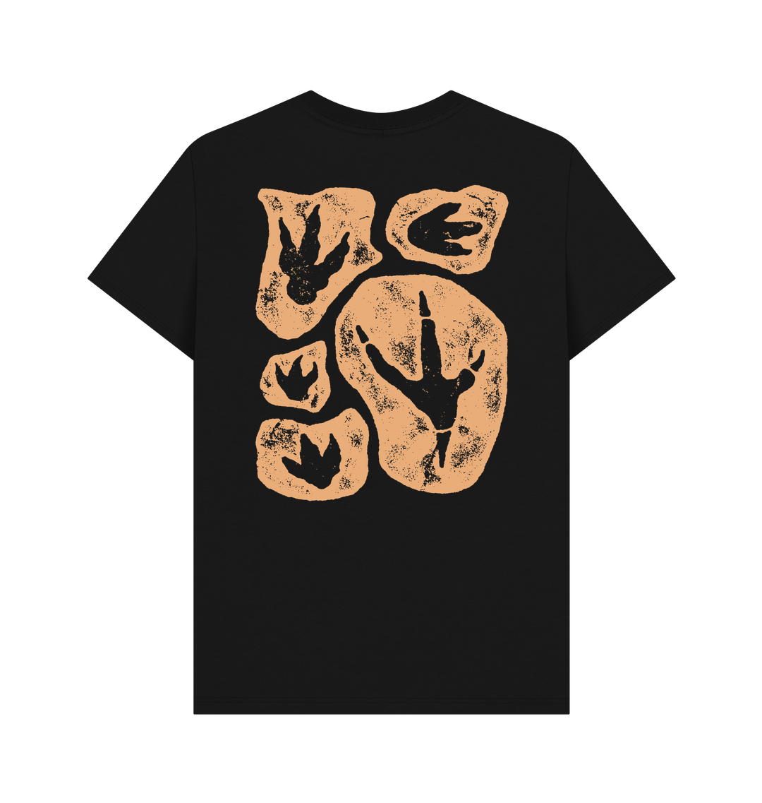 Black Printed T-shirt Back
