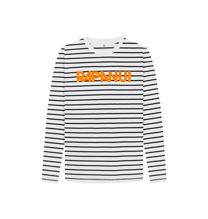Navy Stripes Printed Kids T-Shirt Front