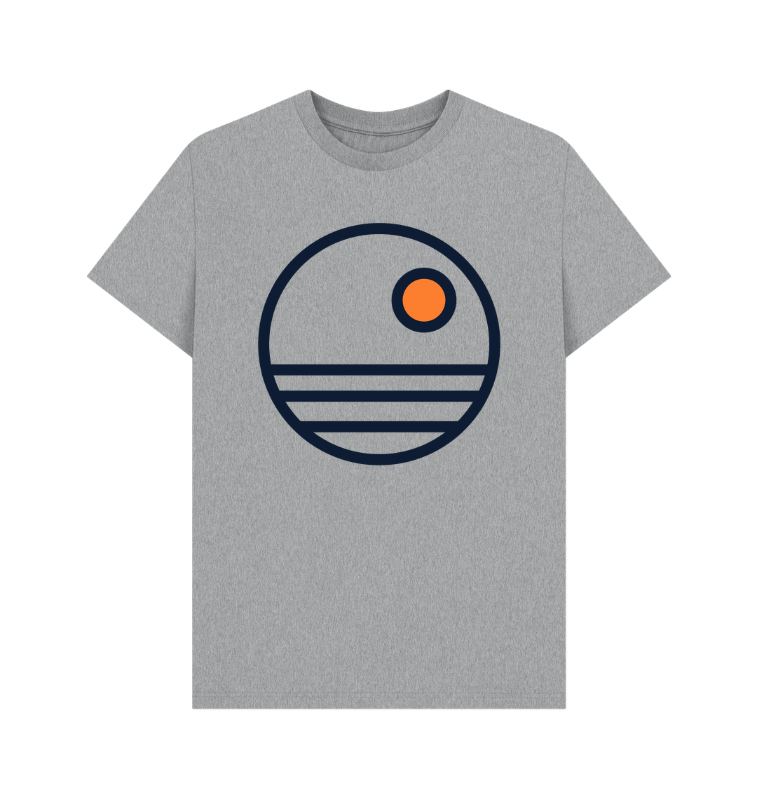 Athletic Grey Printed T-shirt Front