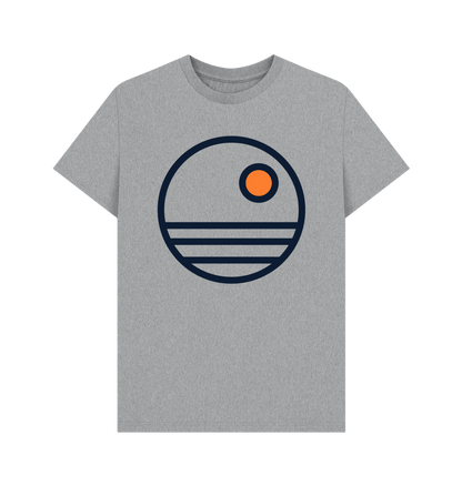 Athletic Grey Printed T-shirt Front