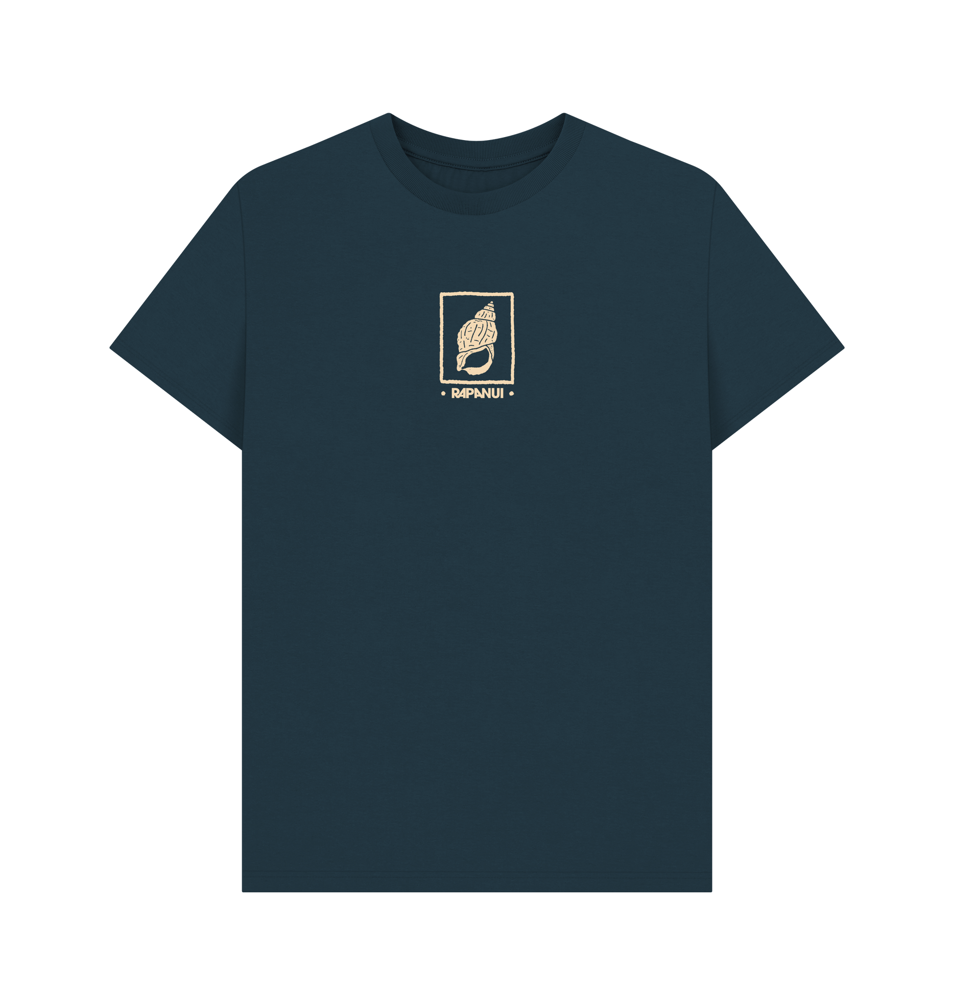 Denim Blue Printed T-shirt Front