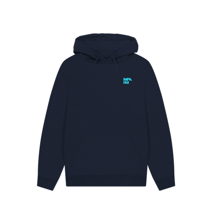 Navy Printed Hoody