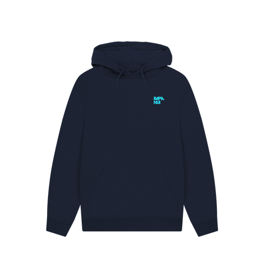 Navy Printed Hoody
