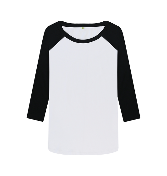 Black-White Printed Baseball T-shirt