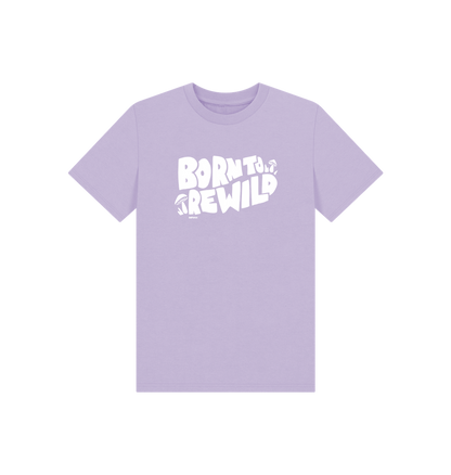 Soft Lilac Printed Kids T-Shirt
