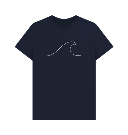 Navy Blue Printed T-shirt Front