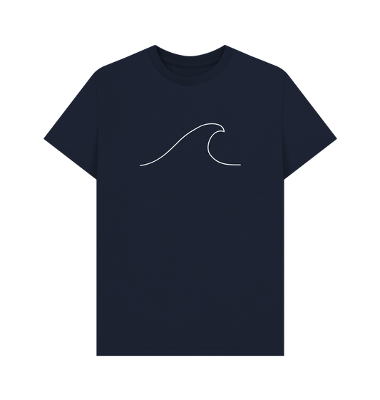 Navy Blue Printed T-shirt Front