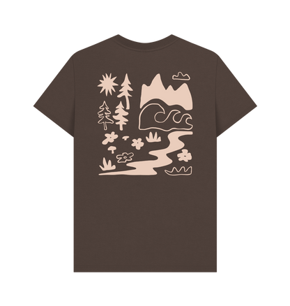 Chocolate Printed T-shirt Back